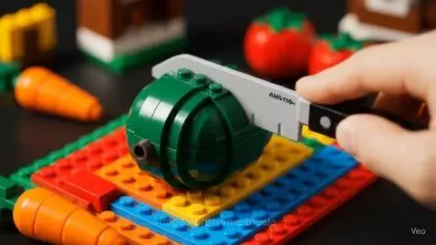 Avocado Lego Slice by synesthesia