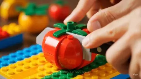 Lego Tomato Slice by synesthesia