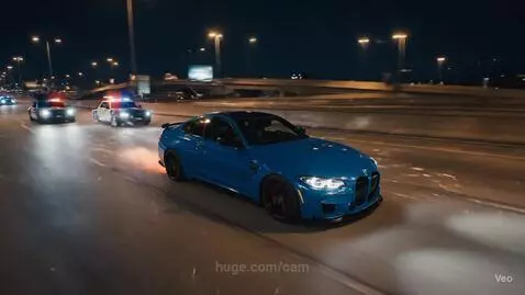 BMW M4 COMP VS NYPD + HELI 🚓🔴 by cam