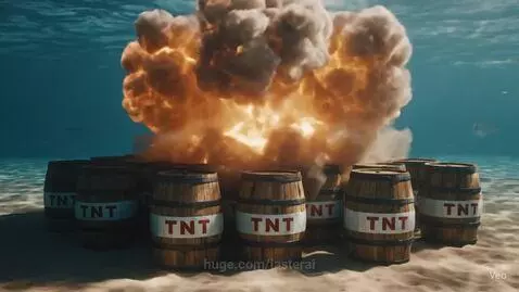TNT under water causes massive wave. by lasterai