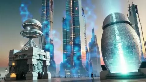 Surreal floating city. by rcxrarch