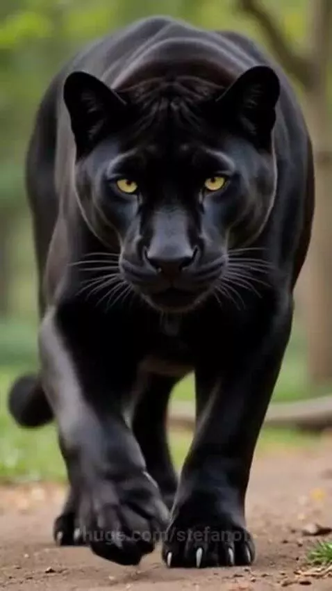 Black Panther walking by stefanof