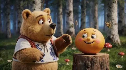 Мишка и Колобок by momentaryxiphidium