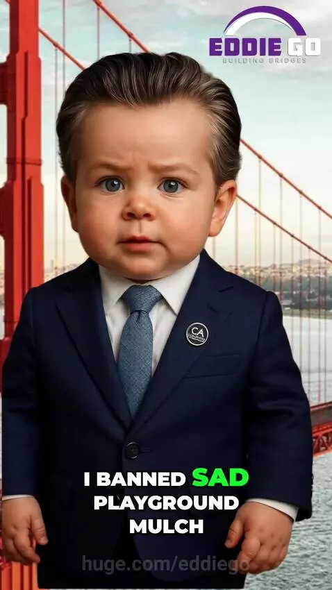 𝐋𝐢𝐥' 𝐆𝐚𝐯𝐢𝐧'𝐬 𝐂𝐚𝐥𝐢𝐟𝐨𝐫𝐧𝐢𝐚 𝐕𝐢𝐬𝐢𝐨𝐧! 👶🤯 by eddiego