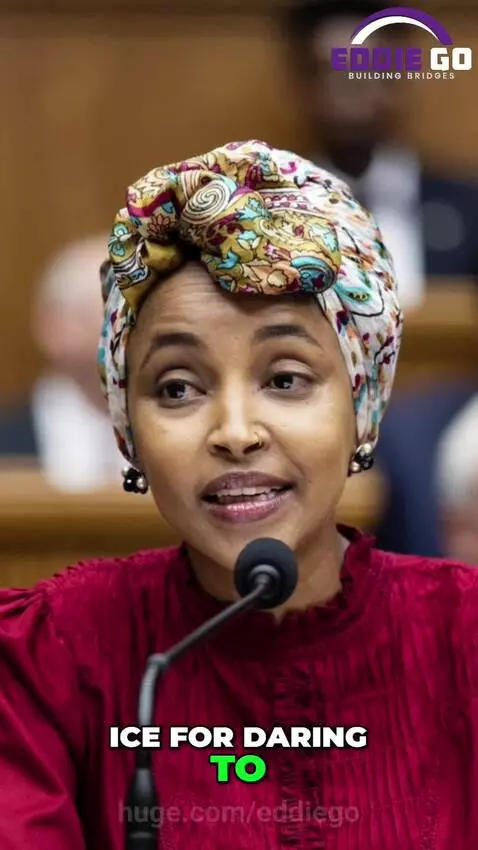 Baby in 'America First' shirt with U.S. Capitol, Ilhan Omar, and ICE arrest imagery.