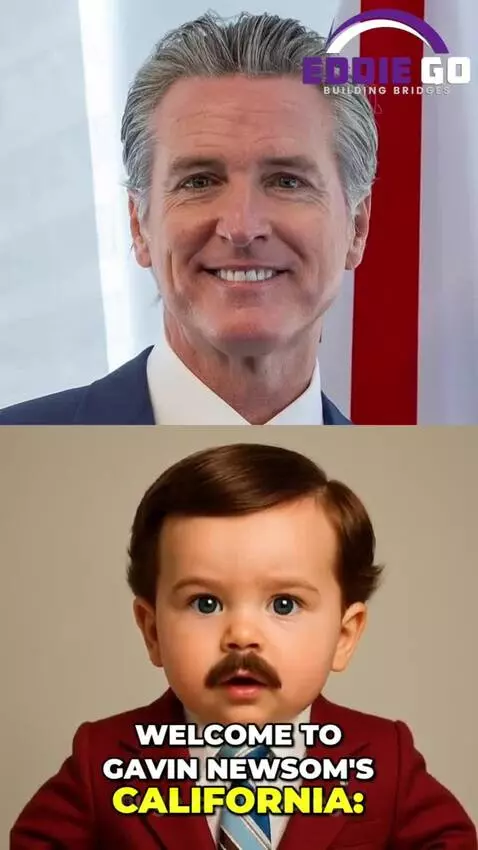 Animated baby commentator in a suit discussing a scandal involving stolen homeless aid funds.