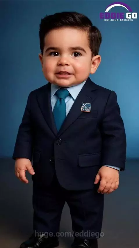 Collage of satirical images: baby in suit, clown, trash, money down toilet, cheering women, construction worker, bonfire.