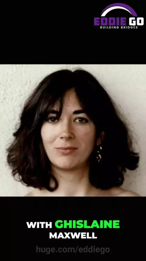 Baby reacting to news, interspersed with protest images and photos of public figures like Epstein, Maxwell, Clinton, and Bezos.