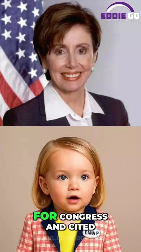 AI-generated images of young and adult Nancy Pelosi and Jack Schlossberg, with historical Kennedy family photos.