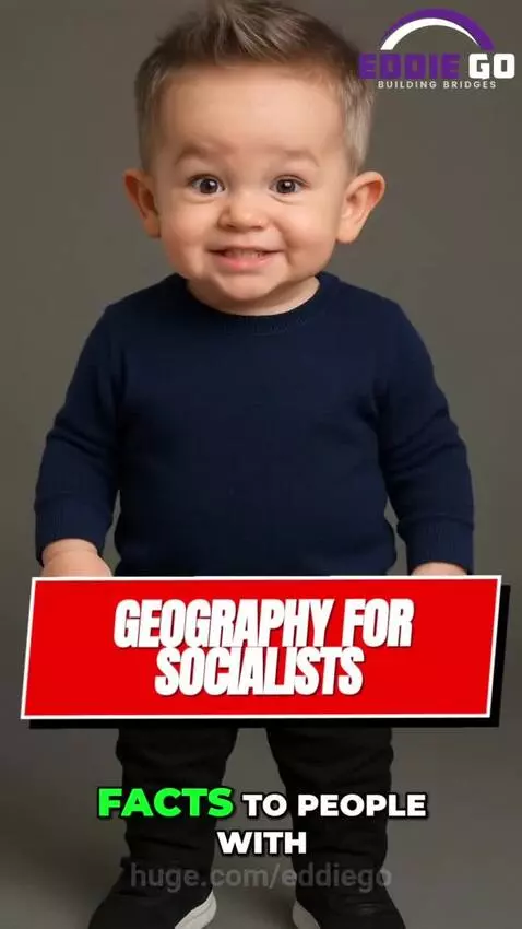 Animated map showing Venezuela in the Northern Hemisphere, with text mocking AOC's geography knowledge.