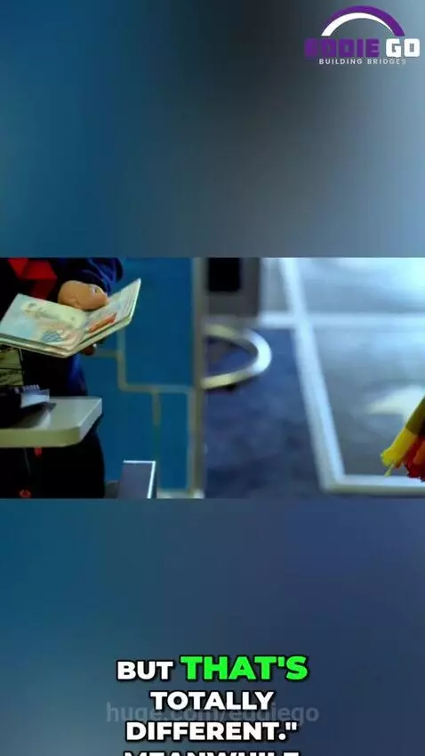 Baby resembling Trump points at protesters setting up checkpoints, implying they are new border patrol recruits.