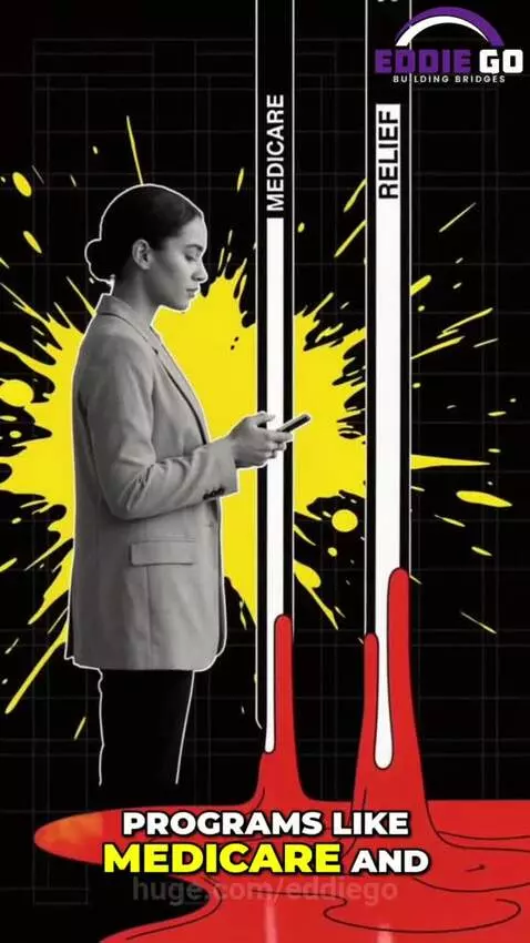 Baby in a suit representing a senator, symbolizing government fraud and misuse of taxpayer money.