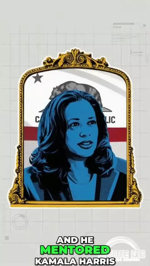 Baby dressed as Gavin Newsom in a suit with a FOX NEWS pin, satirizing political achievements.