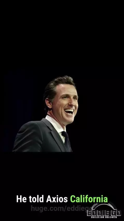 Baby in a suit representing Joe Concha criticizing California Governor Gavin Newsom.