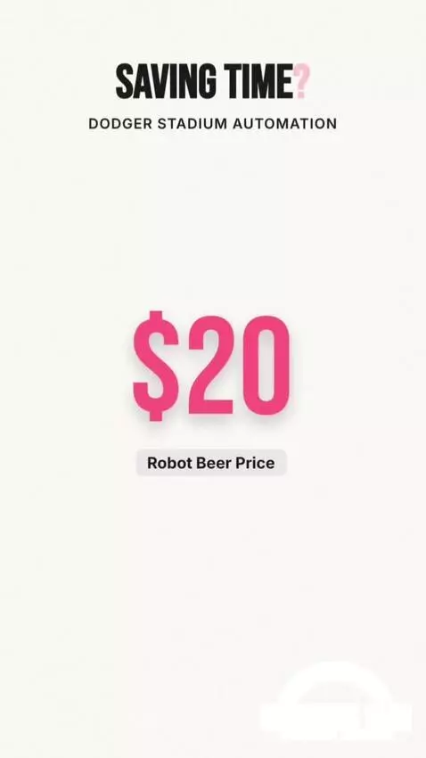 Baby with surprised expression reacting to a $20 beer vending machine at Dodger Stadium.