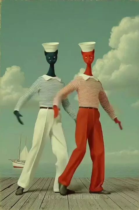 Dancing cats by aiflaneur