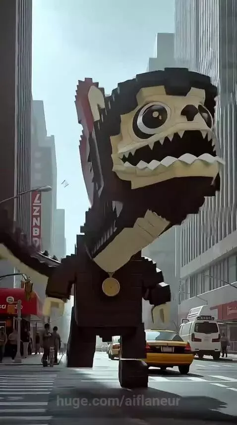 Labubu Monster in New York by aiflaneur