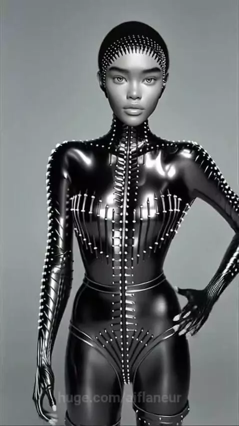 A futuristic outfit by aiflaneur
