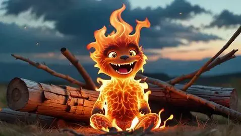 Yay happy fire friend by gingin