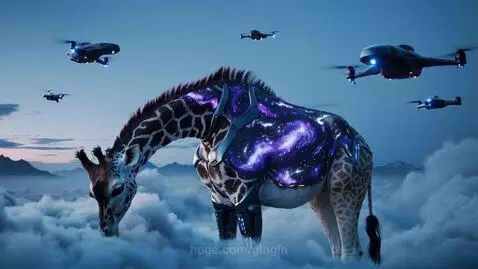 Dronebotic giraffe by gingin