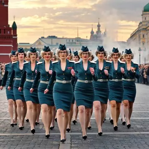 Зинаида с подругами на параде by leo