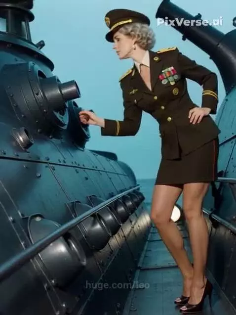 Зинаида Рудольфовна инспектирует флот. by leo