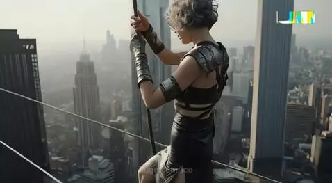 Зинаида любит ходить над городом by leo