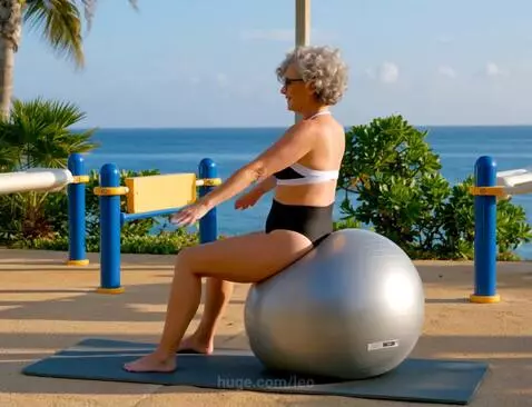 Зинаида с шариком на море by leo