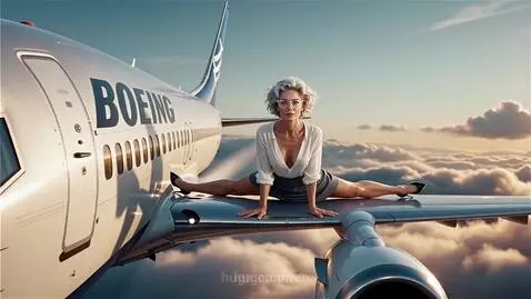 Зинаида любит летать на крыле самолета by leo