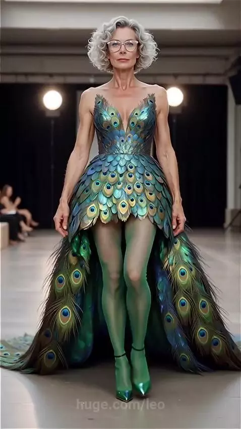Зинаида поймала павлина, теперь у нее новое платье by leo
