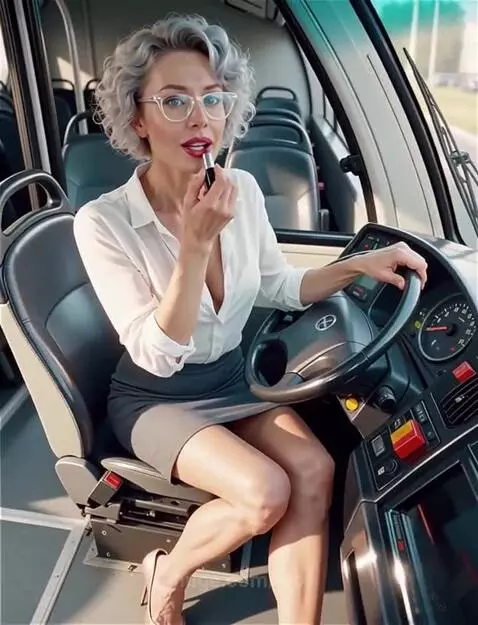 Зинаида Рудольфовна устроилась водителем автобуса. by leo