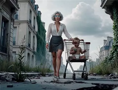 Зина с внуком последние выжившие после катастрофы by leo