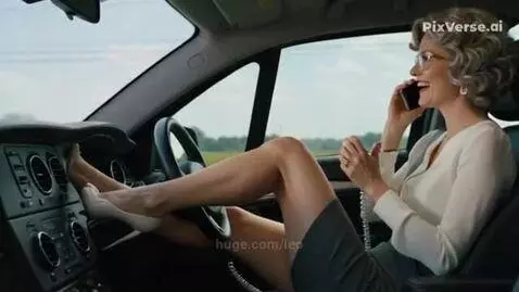 Зина очень внимательна за рулем авто by leo