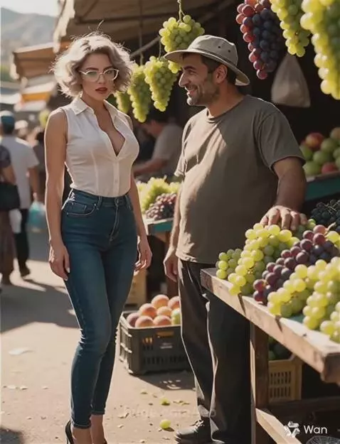 Зина выбирает виноград by leo