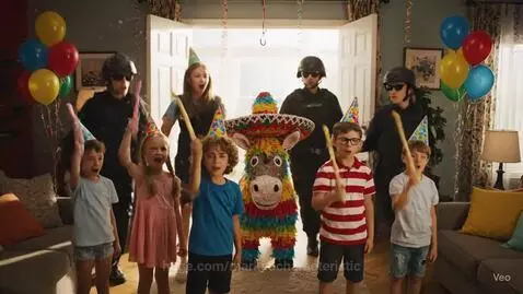 Federal Agents Seize Birthday Piñata 🎉🚨 by markedcharacteristic