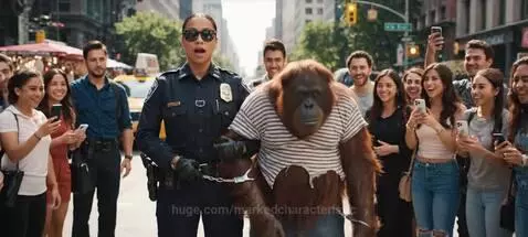 Latina Cop Arrests Orangutan… But His Joke Steals the Show 😂... by markedcharacteristic