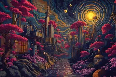 Abstract Dream Walk by kvn-ai