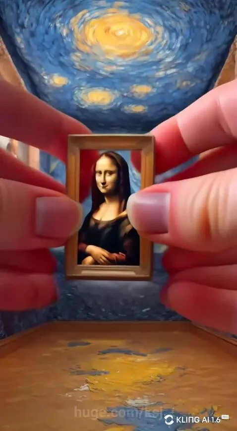 Starry night Mona Lisa by ksj
