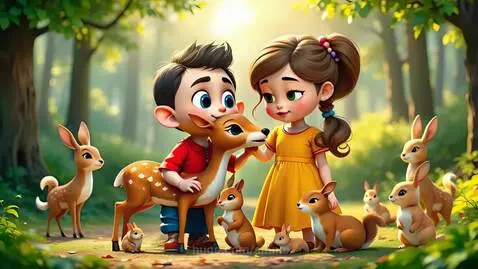 Friends in the Wild – Gentle animals appear, offering comfor... by ainna