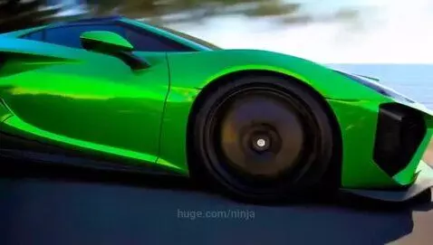 lamborghini going really fast by ninja