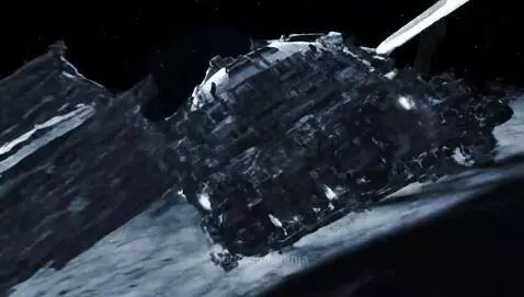 spaceship landing on the moon! by ninja