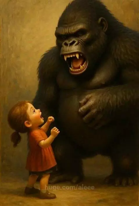 Gorilla play time by aleee