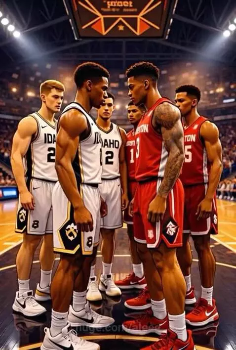Animated basketball players and teams celebrating during March Madness tournament with 'MARCH MADNESS' on the court.