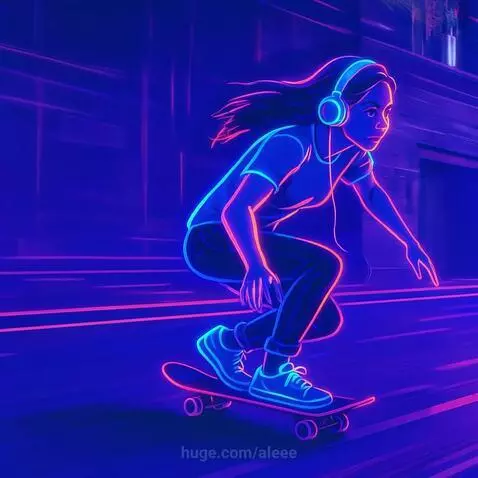Skateboarding genius by aleee