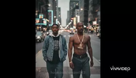Younger Tupac walks with older 2pac side by side by sosawill43