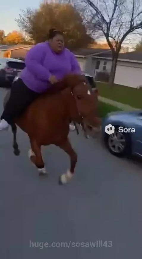 600 pound women riding a horse by sosawill43