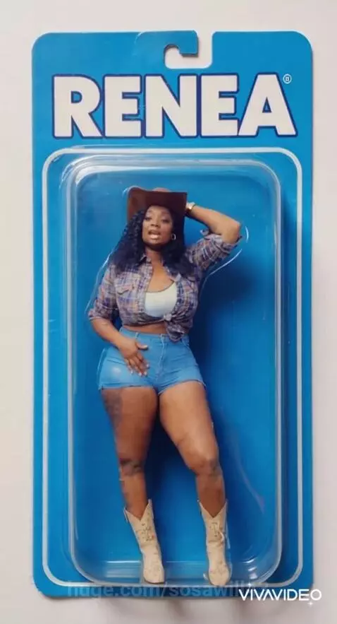 She was an action figure bought to life by sosawill43