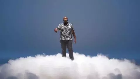 Man standing on clouds by tibbyai