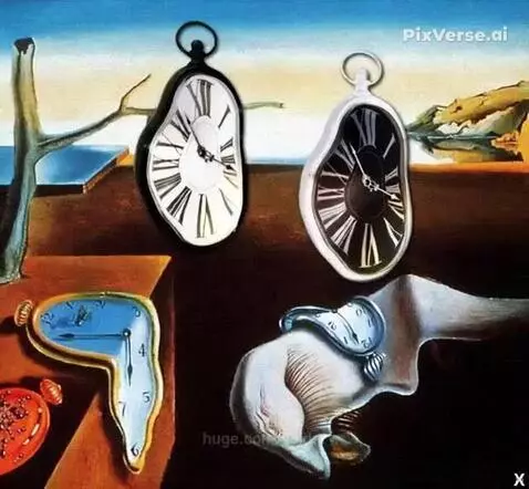 Time flows by spider