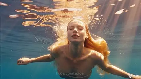 The mermaid girl by spider